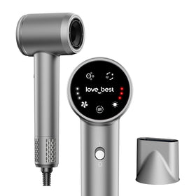 Love Best Hair Dryer compact front view for quick morning styling.