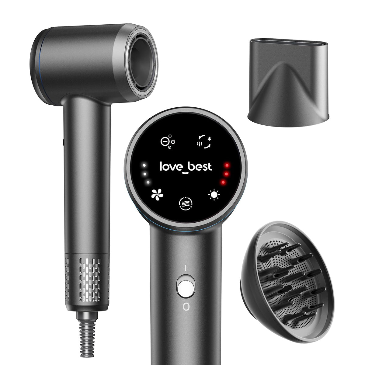Love Best hair dryer with diffuser attachment defines curls with smooth results