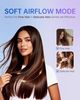 Love Best Hair Dryer intelligent temperature control prevents overheating during use.