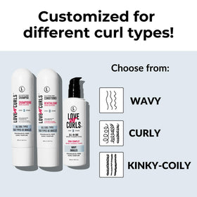 Love Ur Curls complete fragrance-free curly routine kit for gentle care.