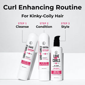 Love Ur Curls conditioner bottle ready to detangle and moisturize