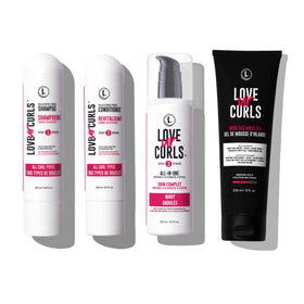 Love Ur Curls Gentle Moisturizing Shampoo pump for balanced cleansing.