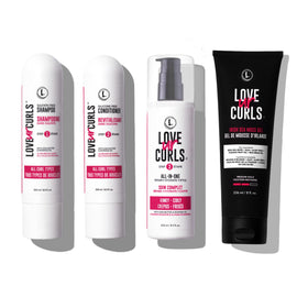 Love Ur Curls Gentle Shampoo bottle for gentle cleansing and hydration.