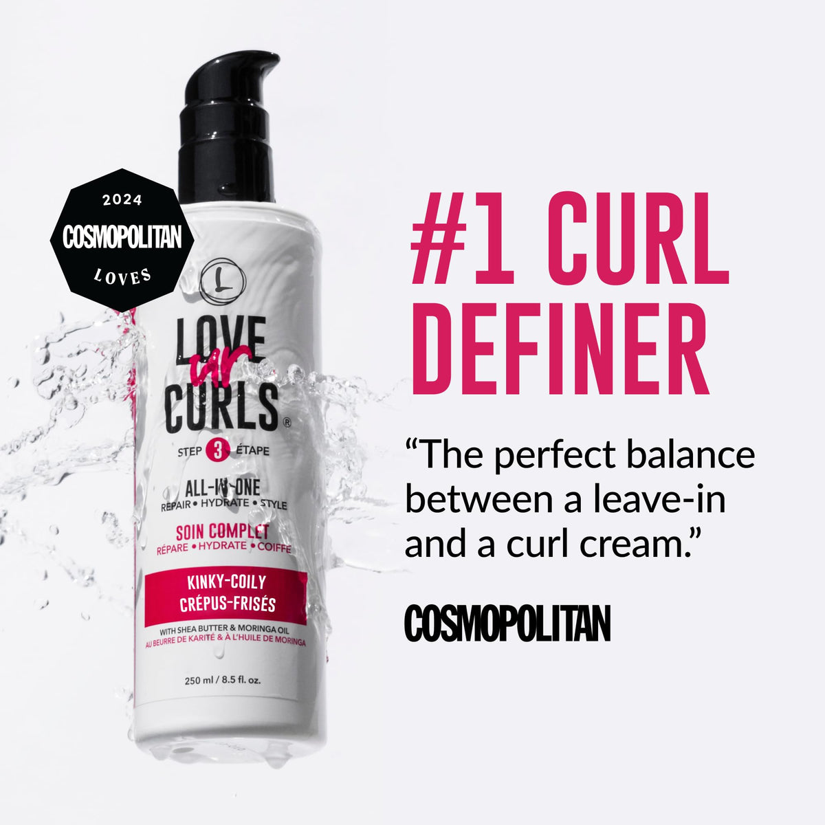 Love Ur Curls finished curls look shiny and defined after use