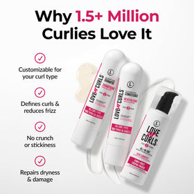 Love Ur Curls wash day routine setup for textured curls