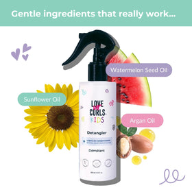 Love Ur Curls Wide-tooth comb detangling technique.