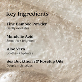 Loved01 Exfoliating Cleanser foamy lather demonstrates soft cleansing with minimal irritation.
