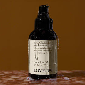 Loved01 oil for hair, nails, and cuticles adds hydration.