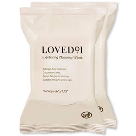 Loved01 face wipes pack cover for convenient on-the-go cleansing and refreshment.