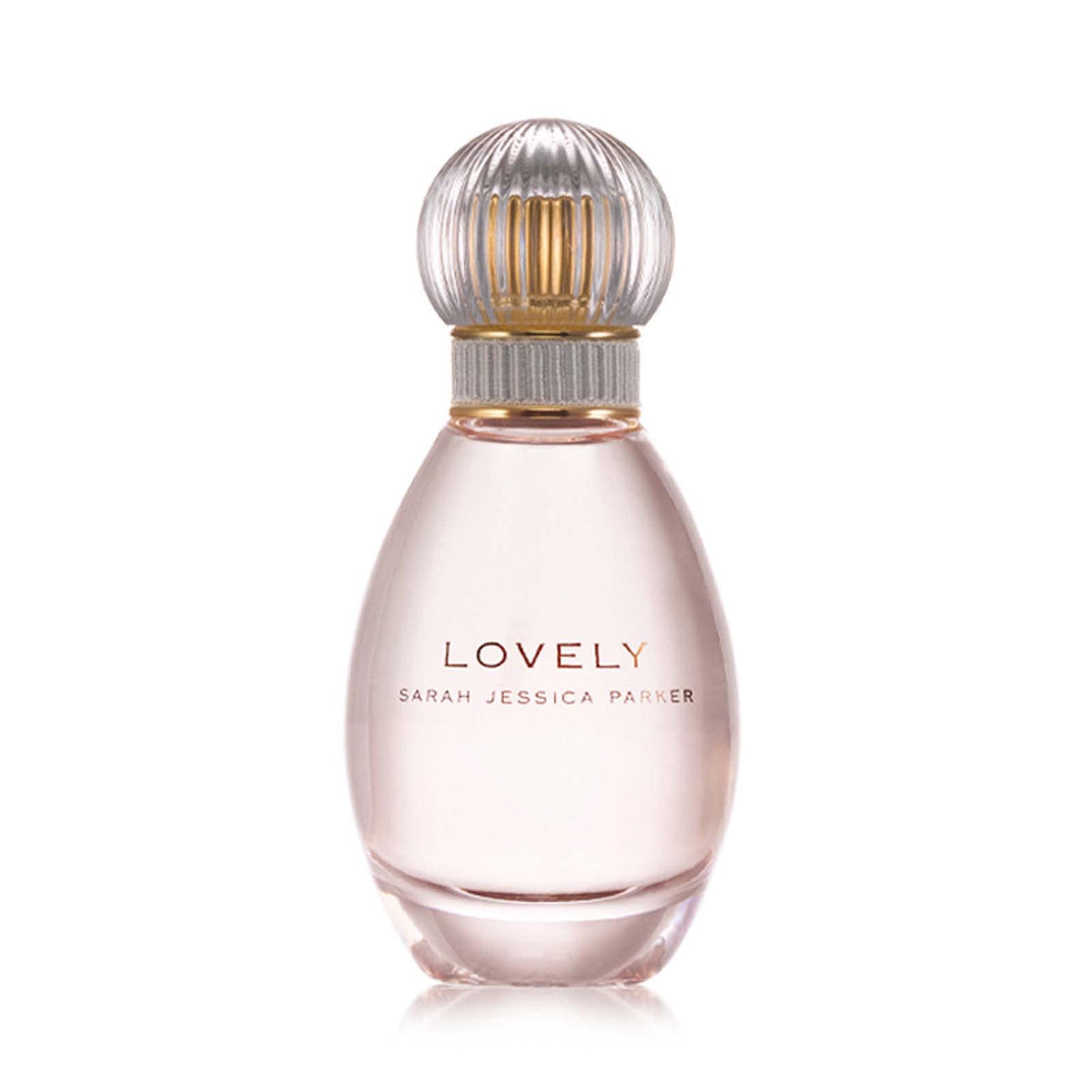 Lovely by SJP EDP bottle pour highlighting citrus and musk for everyday elegance.