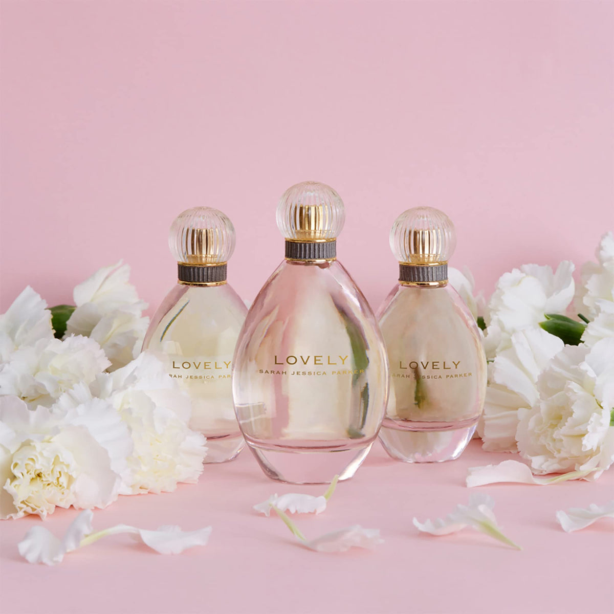 Lovely by SJP EDP box packaging showcases classy glam and premium presentation.