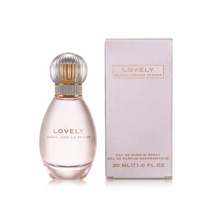 Lovely by SJP rosewood and lavender note close-up invites romantic mornings.