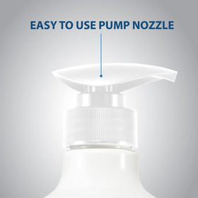 Lovercare Goat Milk Body Lotion pump-dispense for easy, mess-free application.