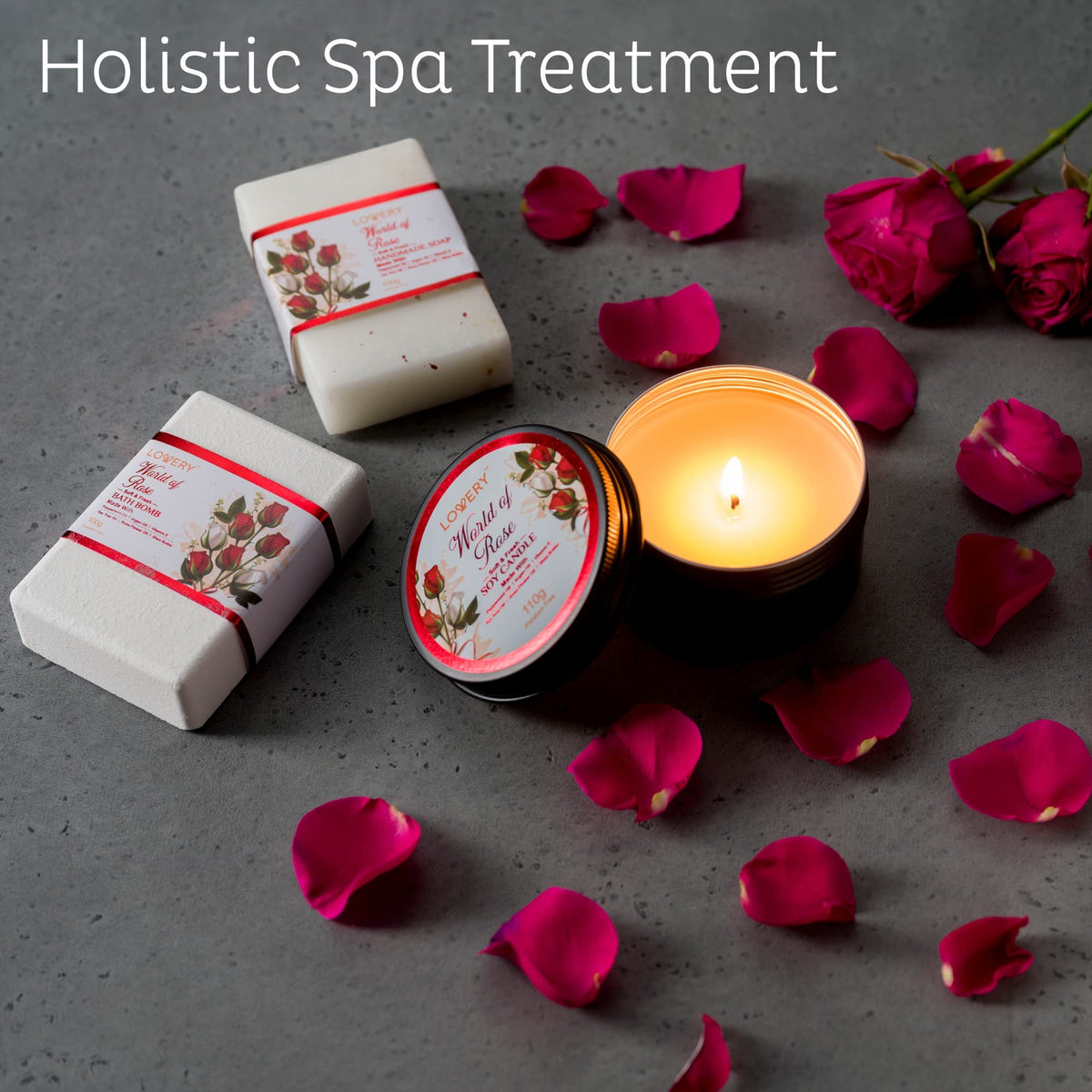 LOVERY Bath Bombs and Scrub Set for luxurious at-home pampering.