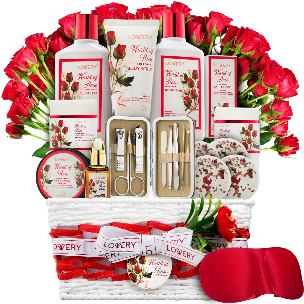 LOVERY Mothers Day spa basket presents a complete gift set for relaxation.