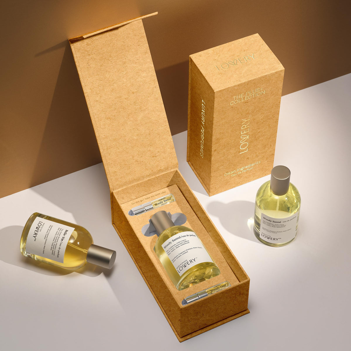 LOVERY ingredients violet leaf and cardamom close-up suggest premium notes