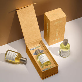 LOVERY ingredients violet leaf and cardamom close-up suggest premium notes