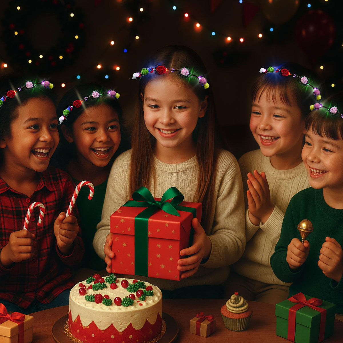LovesTown glow-in-the-dark crown ideal for weddings, birthdays, and concerts.