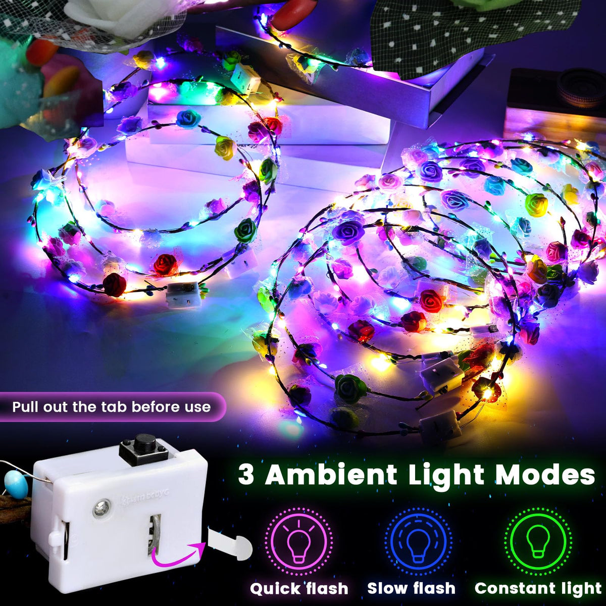 LovesTown three light modes activated for dynamic party lighting.