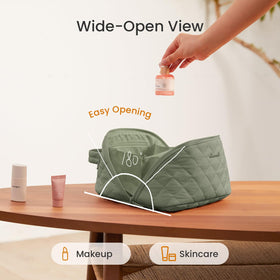 LOVEVOOK Puffy waterproof fabric protects cosmetics during travel