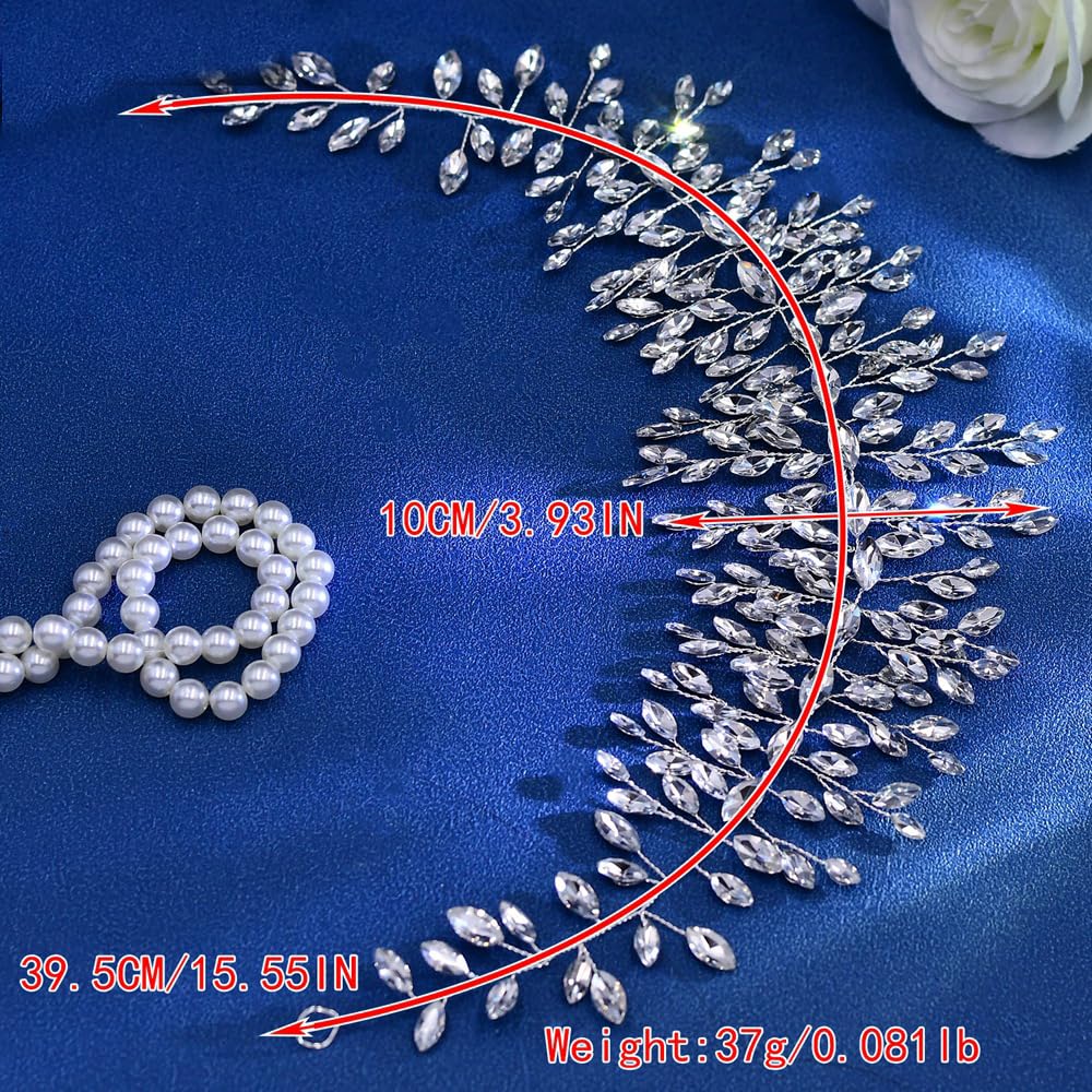 Lovfoiver lightweight bridal hairpiece offers all-day comfortable wear.