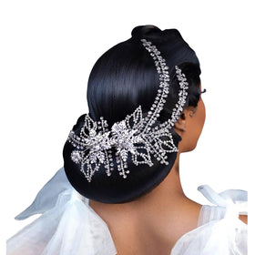 LOVFOIVER wedding head piece crystal tiara enhances bridal elegance and photogenic sparkle