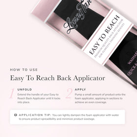 Loving Tan Easy to Reach Back Applicator delivers consistent finish on back and shoulders