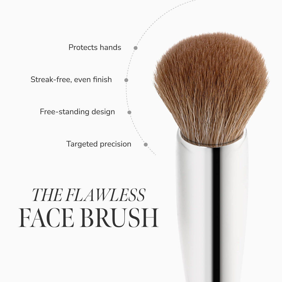 Loving Tan Flawless Face Tan Brush used with mousse for easy blending.