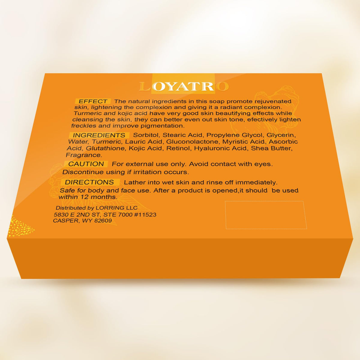 LOYATRO 4-pack packaging highlights value and ongoing skincare routine.
