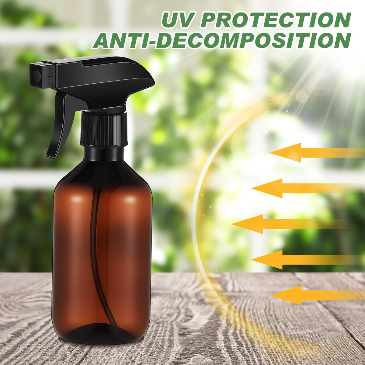 LOYIM amber spray bottle bulk set includes handy extras for organization.