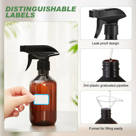 LOYIM amber spray bottle easy grip design fits your hand comfortably.