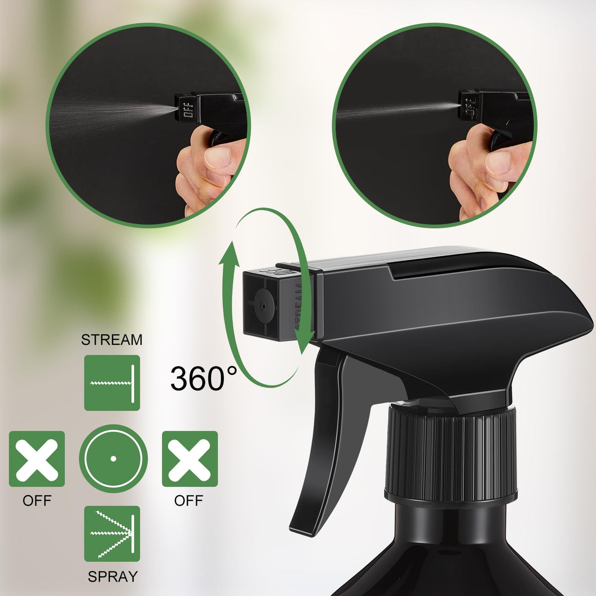 LOYIM amber spray bottle refillable container suited for DIY cleaners.