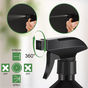 LOYIM amber spray bottle refillable container suited for DIY cleaners.