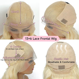 Loyom 613 secure-fit wig with four combs and adjustable straps for comfort