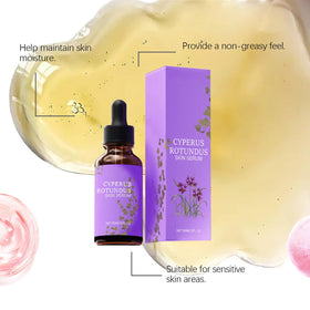Close-up of LOYOTICE fast-absorbing oil texture without greasiness.