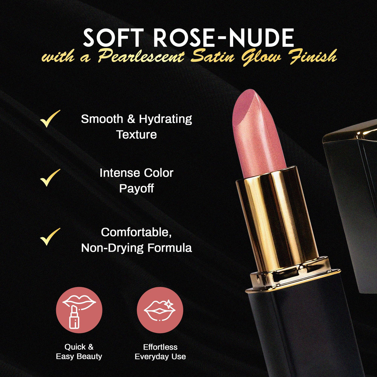L'Paige Aloe Vera formula keeps lips hydrated throughout wear.