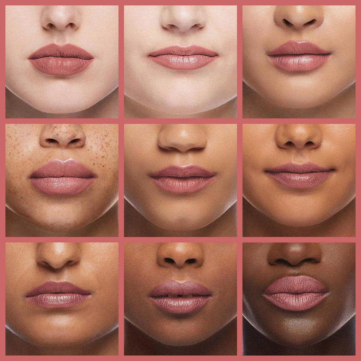 L'Paige lipstick kiss-proof test demonstrates long-lasting color transfer resistance.