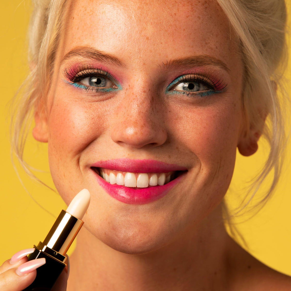L'Paige lipstick with a satin finish delivers comfortable, silky lips.