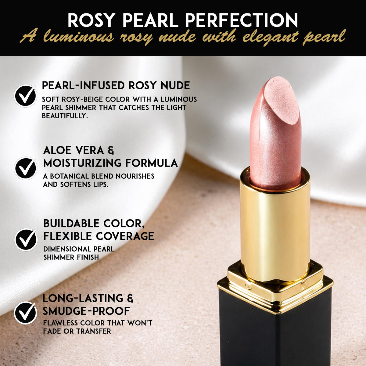 L’Paige Rosy Pearl L56 delivers even wear with comfortable finish