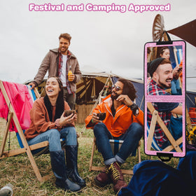 LPHUMEX foldable travel mirror fits into luggage and bags.