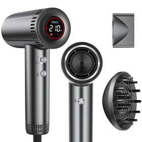 LPSTEA hair dryer with 360° magnetic diffuser attachment for precise styling.