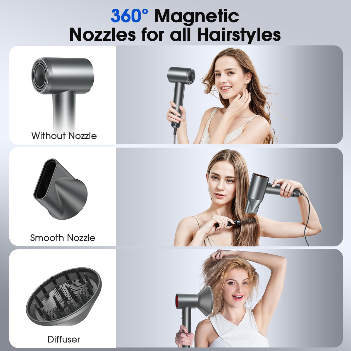 lpstea hair dryer diffuser attachment helps define curls with uniform moisture