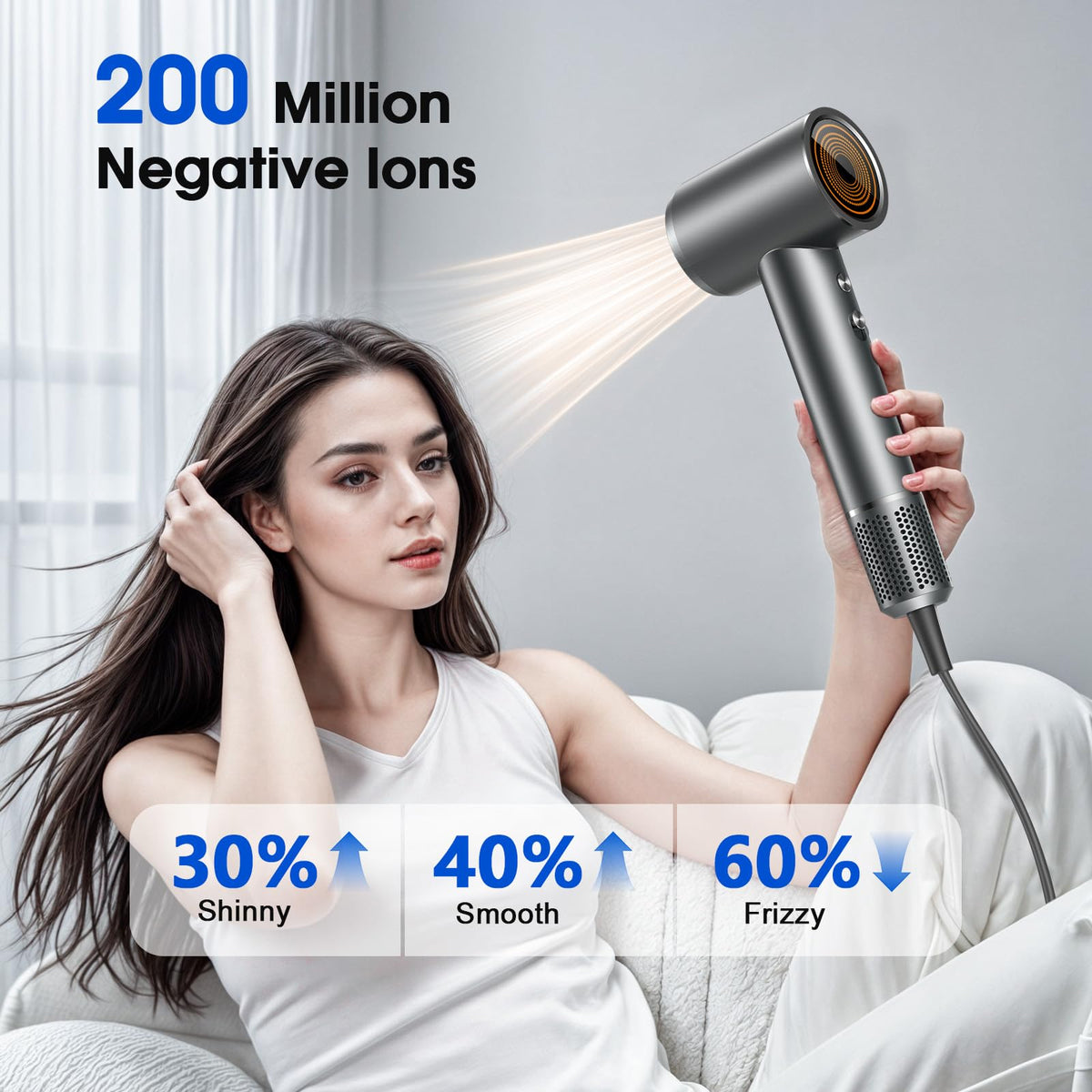 lpstea hair dryer rear view reveals accessible filter for easy maintenance