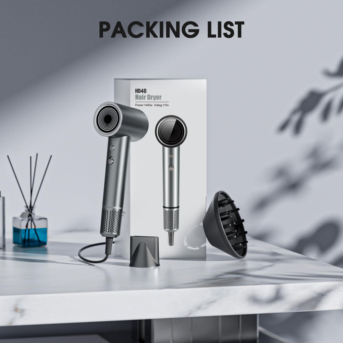 lpstea hair dryer travel-ready case enables on-the-go styling anywhere
