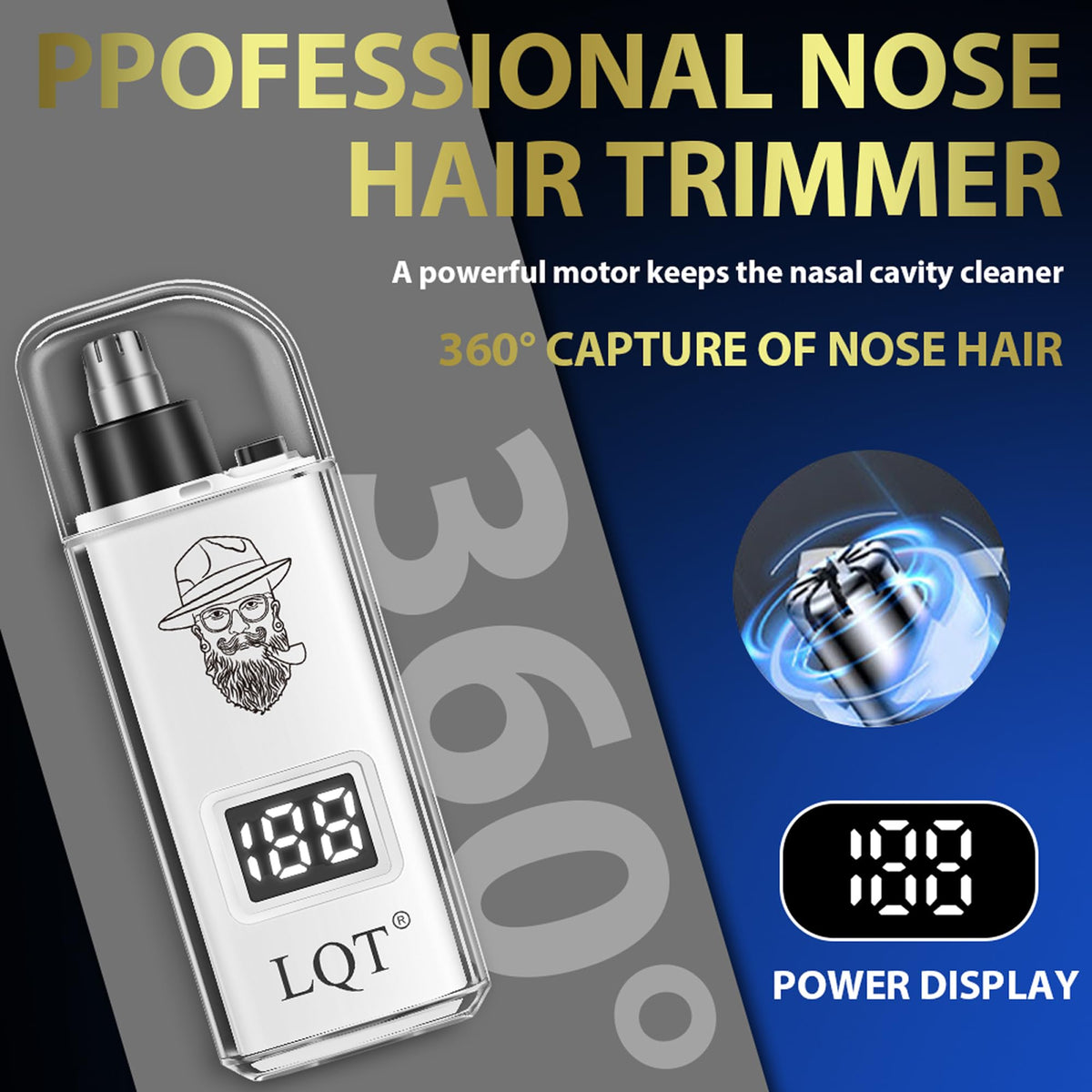 LQT 6500 RPM motor delivers powerful cuts with low noise.
