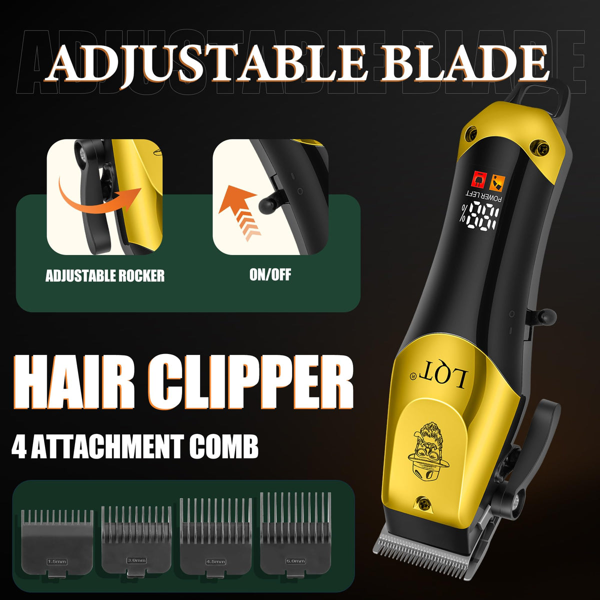 LQT cordless trimmer in hand with ergonomic grip for comfortable use
