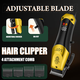 LQT cordless trimmer in hand with ergonomic grip for comfortable use