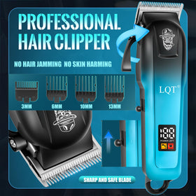 LQT dual foil shaver provides smooth facial hair removal on sensitive areas.