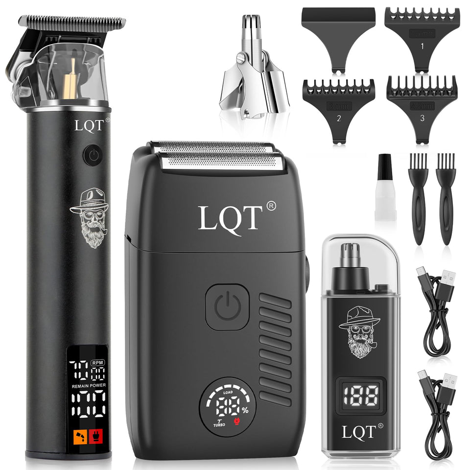 LQT electric foil shaver front view for a close, comfortable daily shave.