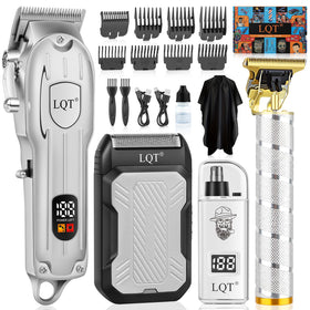 LQT hair clipper with LED display for precise cordless grooming at home.